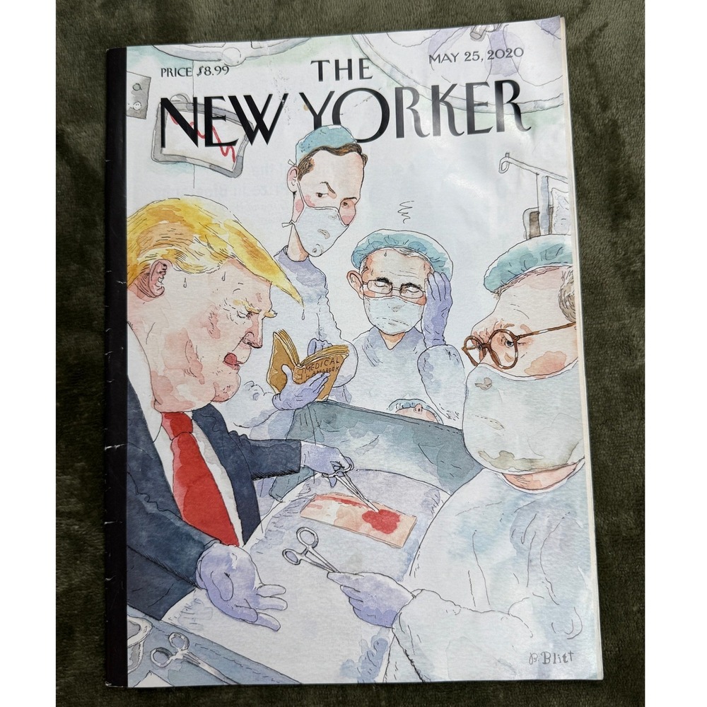 The New Yorker Magazine May 25 2020‎ Donald Trump COVID Cover Barry Blitt Art